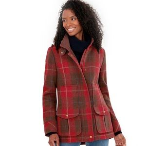 NWT Joules Tweed Classic Red Tweed Fieldcoat ❤️🌲